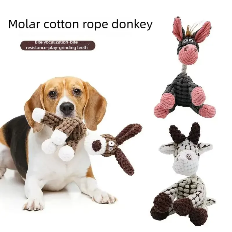 Puppy Squeaker Squeaky Plush Bone Dog Toy 1005012431008745