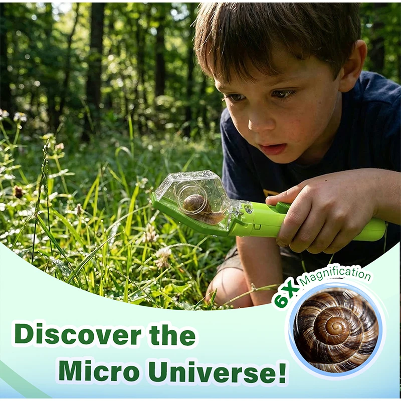 Insect Interactive Viewer and Catcher Outdoor Magnifying Glasses Puzzle Toys for Children 1005012431273952