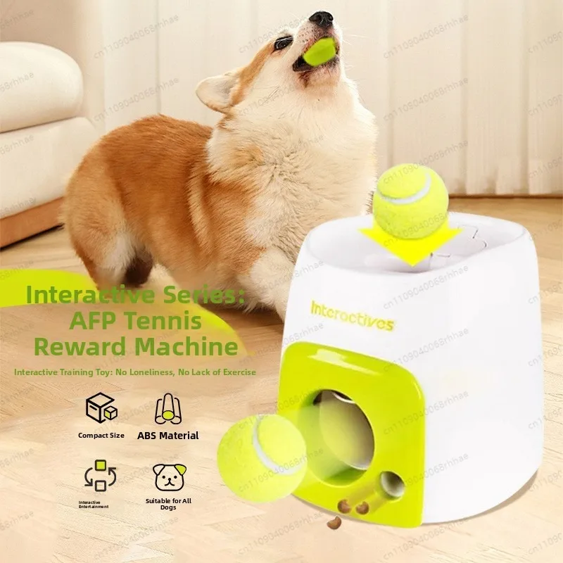 Smart Interactive Dog Tennis Ball Training Reward Machine Pet Feeder Toy Plastic 1005012431455240