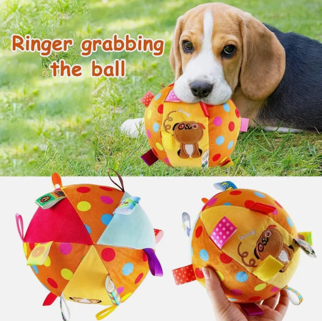 Plush Dog Toys Multifunctional Molar Interaction Dog Sound-Making Toy Ball Relieve 1005012432003195