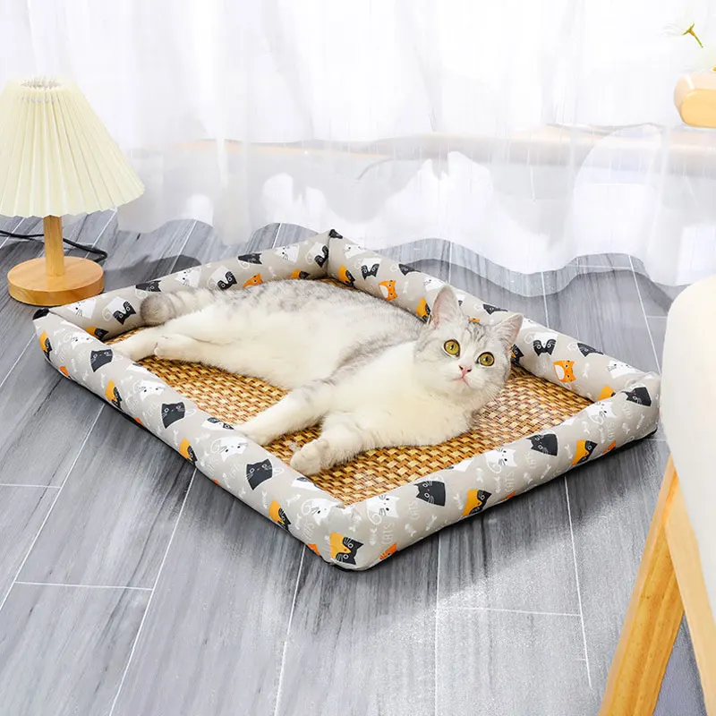 Summer Pet Bed Cat Sleeping Mat Sofa Bed Cooling Mat for Small Dog Cats Comfortable Wear-Resistant 1005012432251462