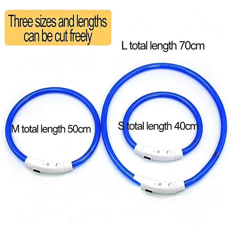 New Dog Luminous Collar Bright Dog Collar Glowing Led Light Light Night Safety GXQ02 1005012432384398