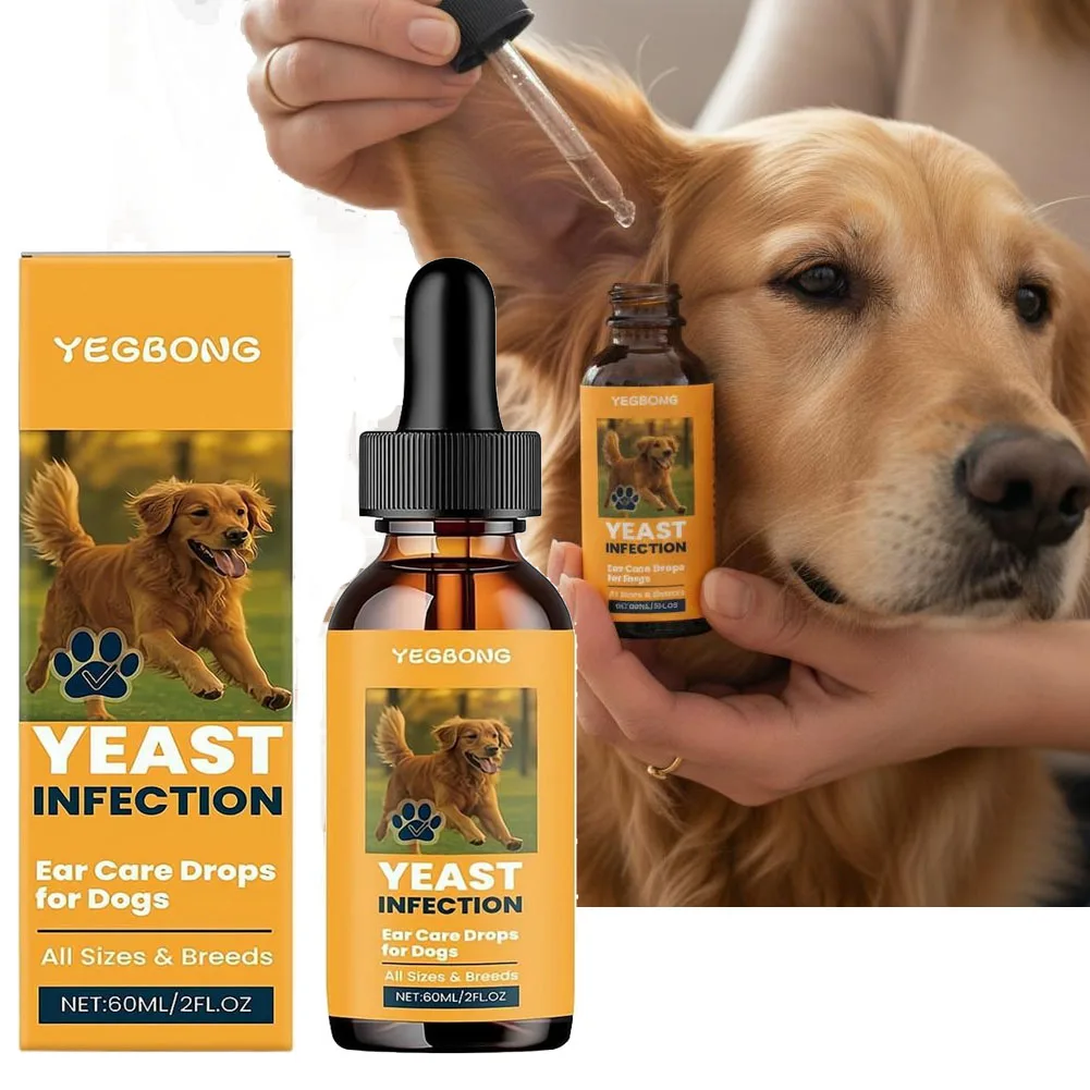 Dog Ear Care Drops Relieve Itching Dandruff Reduce Odor Anti-Fungals Earwax Remover No Irritating 1005012433087418