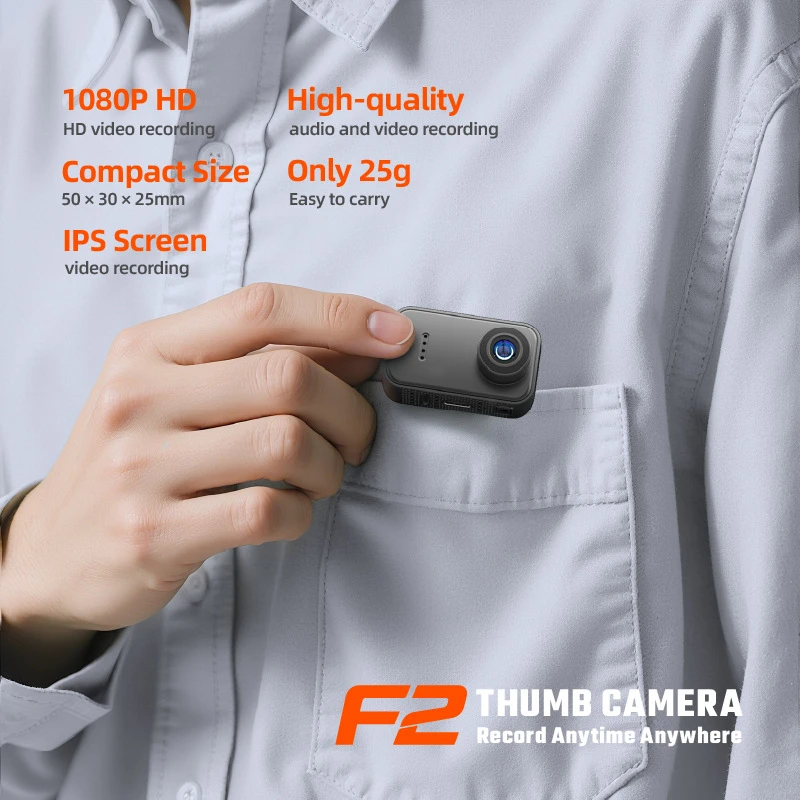 High-Definition Thumb Camera Pet Camera Dashcam Outdoor Sports Camera Perfect for Recording Vlogs 1005012433247591