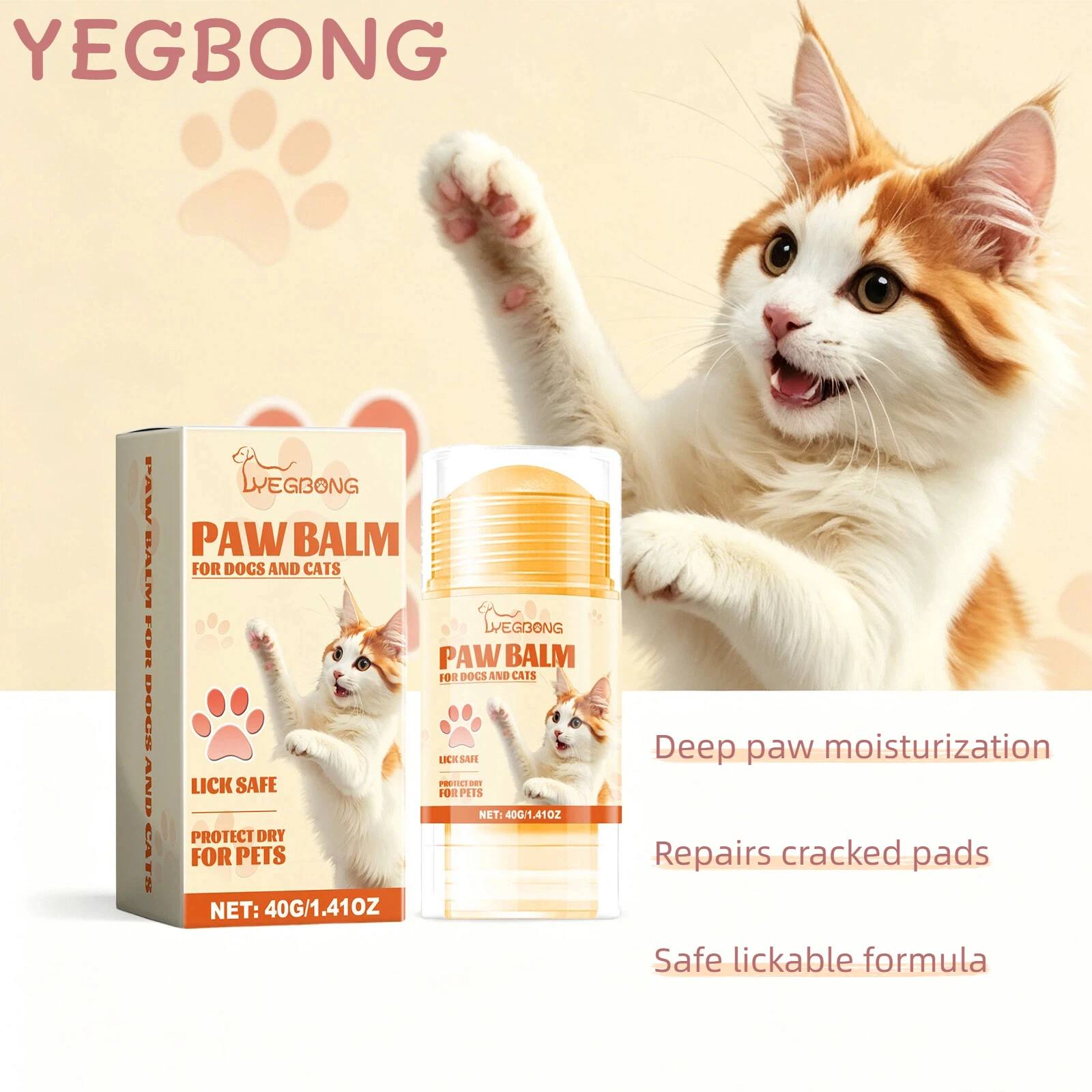 Pet Paw Balm Dog Cat Foot Care Paws Nose Moisturizer Protector Repair Dryness Cracked Roughness 1005012433780557