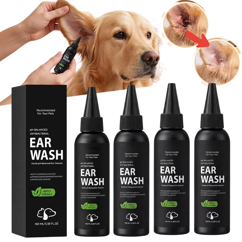 Antibacterial Pet Ear Cleansing Liquid PH Balanced Gentle Cleanser Remove Wax Dirt Relieve Itching 1005012433973125