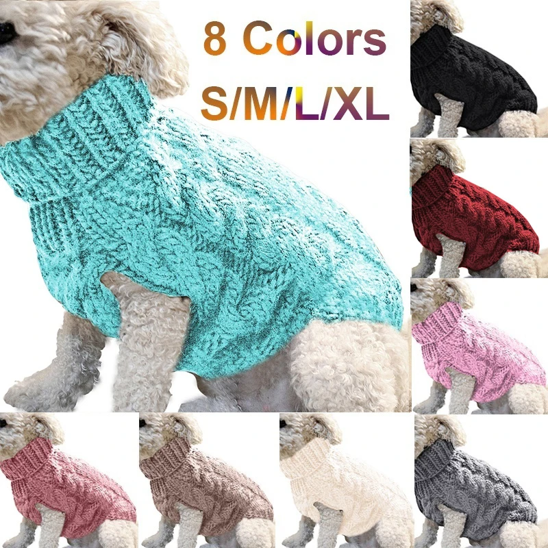 Fashion Dogs Clothes Small Pets Winter Warm Kintting Sweater Vest Coats for Pets Puppy Clothes 1005012434246925