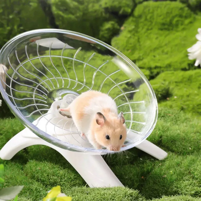 Hamster Running Disc Toy Sport Running Silent Transparent Small Pet Rotatory Jogging Wheel Wheel 1005012434574218