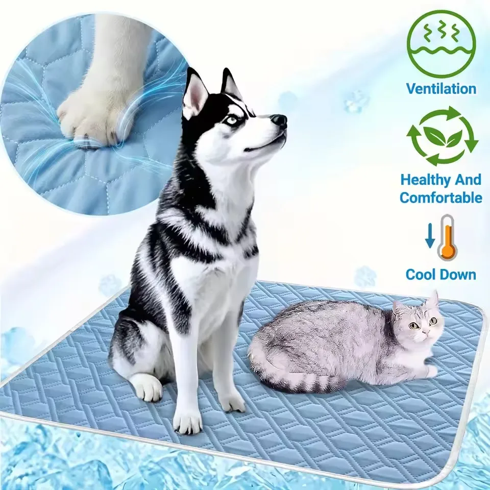 Pet Ice Mats Summer Cat Dog Sofa Nest Bed Cooling Sleeping Pad for Small Dogs Pets Durable Blanket 1005012435164413