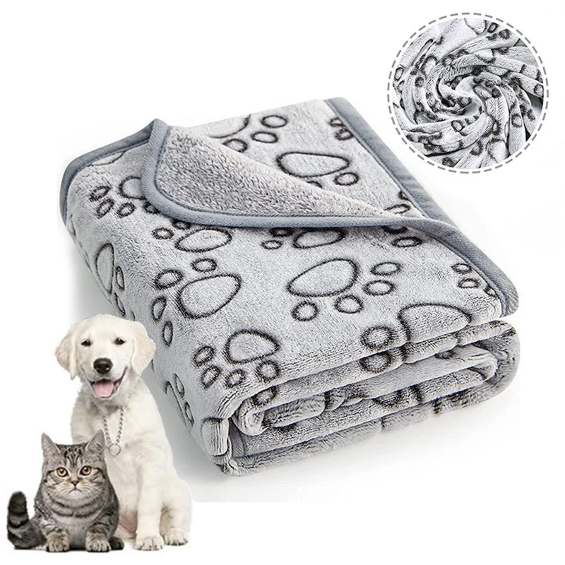 Soft Fluffy Pet Blanket Cute Cartoon Print Warm Comfortable Dog Cat Bed Mat Pet 1005012435800111