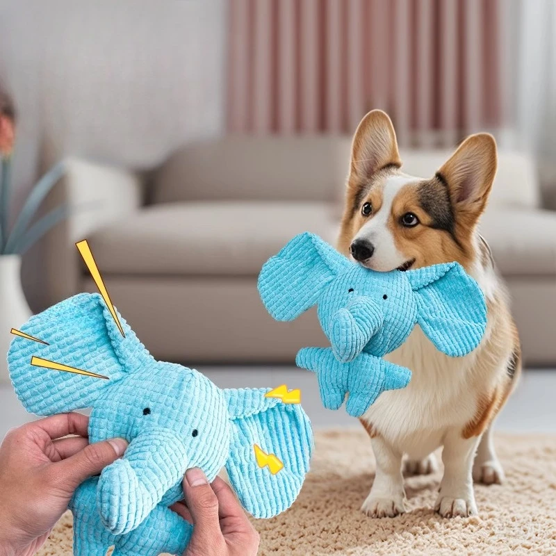 Cute Plush Dog Toys Pet Squeak Toy for Puppy Sound Elephant Puupy Chew Small Middle Large 1005012436090912