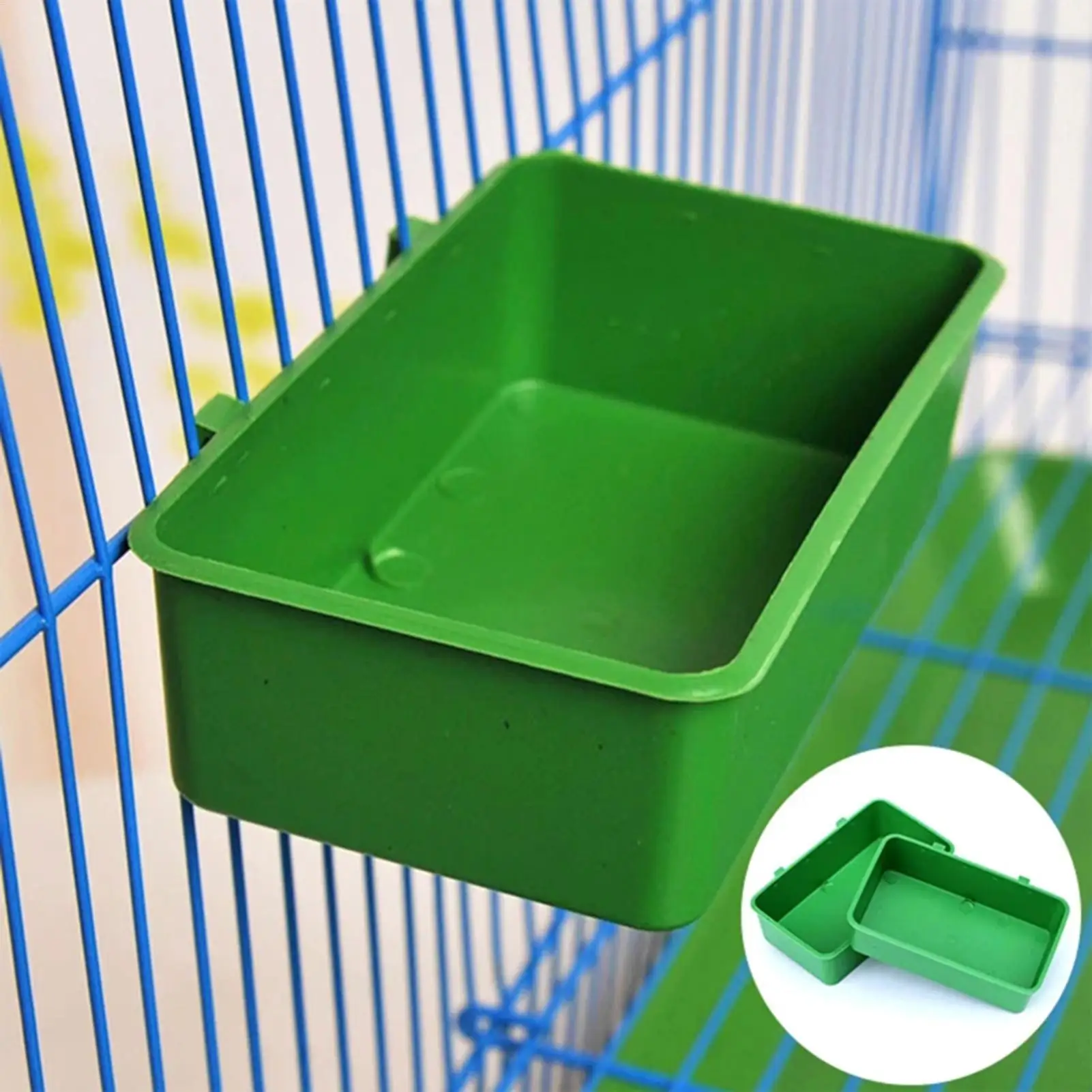 Bird Water Bath Tub Pet Bird Bowl Parrots Parakeet Birdbath Cage Hanging Small Parrot Cage 1005012437972071