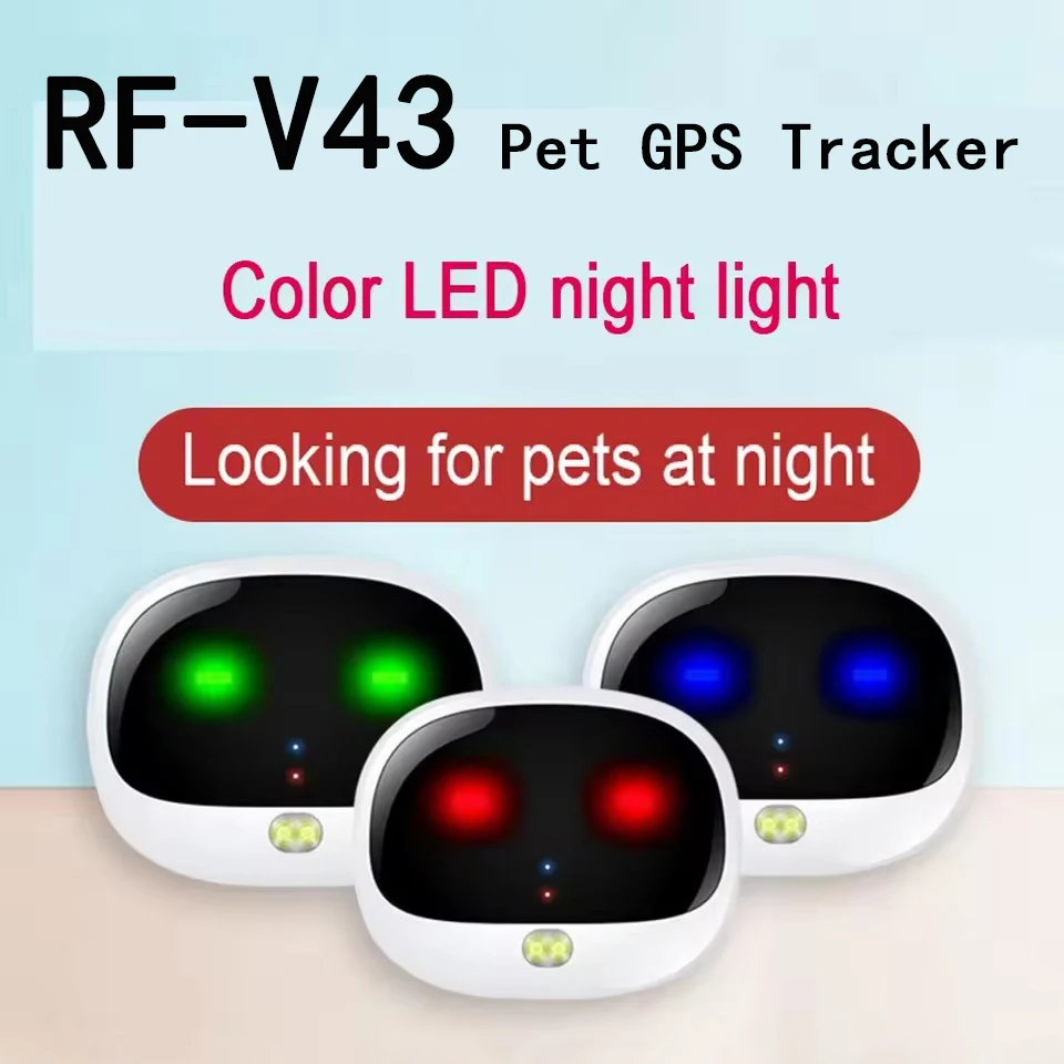 FDD RF-V43 Pet GPS Tracker Cat Dog GPRS Locator Waterproof IP67 UK USA Australia Canada (4G) 1005012439393444
