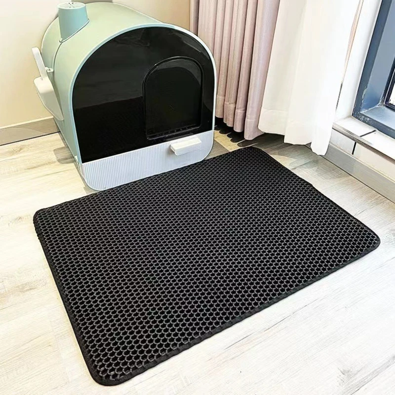 Waterproof and Non-Slip Washable Double-Layer Cat Litter Mat, Thickened Cat Litter Sifting Mat 1005012439576300