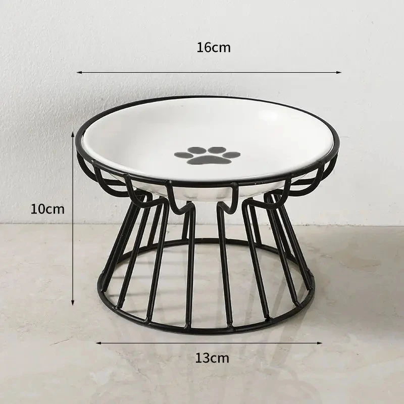 Elevated Ceramic Pet Bowl Food Water Feeding Bowl Stand Design for Cats Dogs Daily Supplies 1005012439649780