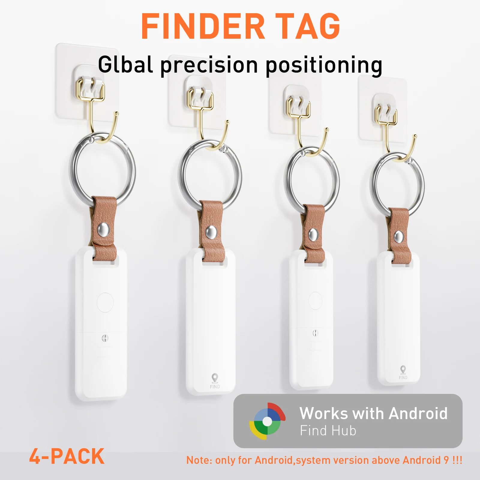 1/2/4Pack Google Tags GPS Tracker Android Portable Anti-Lost Alarm Pet GPS Navigation 1005012441377215