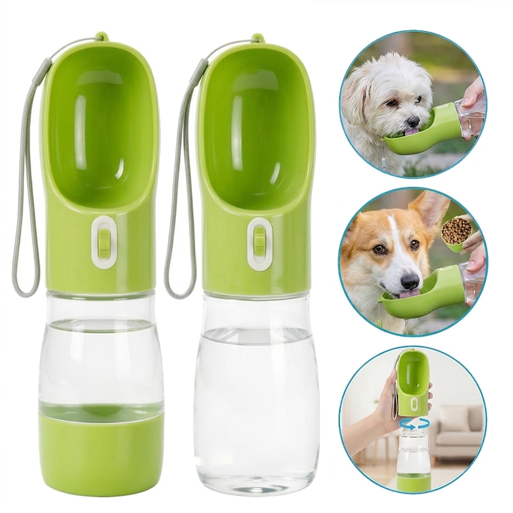 Pet Dog Water Bottle 2-In-1 Portable Food Water Dispenser for Small Dogs Travel Puppy Feeding Bowl 1005012441965166
