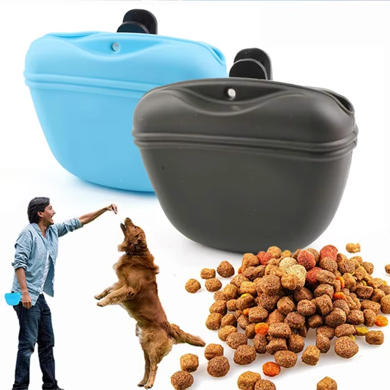 Outdoor Pet Feeding Bag Training Dog Food Pocket Portable Silicone Pet Snack Pouch Outdoor Walking 1005012444052136