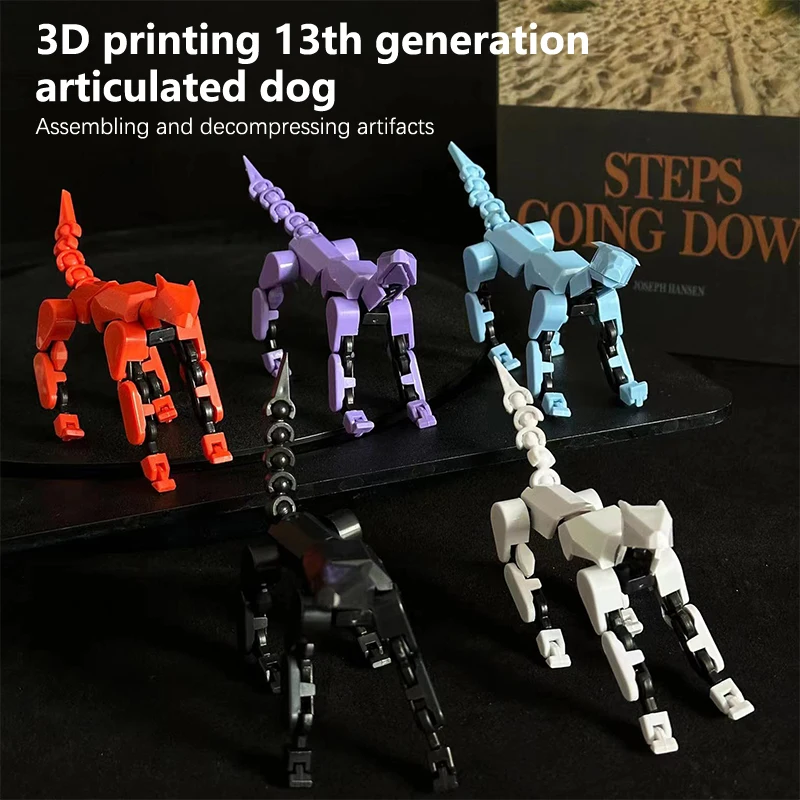 3D Printing Movable Multi-Jointed Shapeshift Robot Dog Lucky Doll 13 Joints Toy DIY Puzzle 1005012444142588