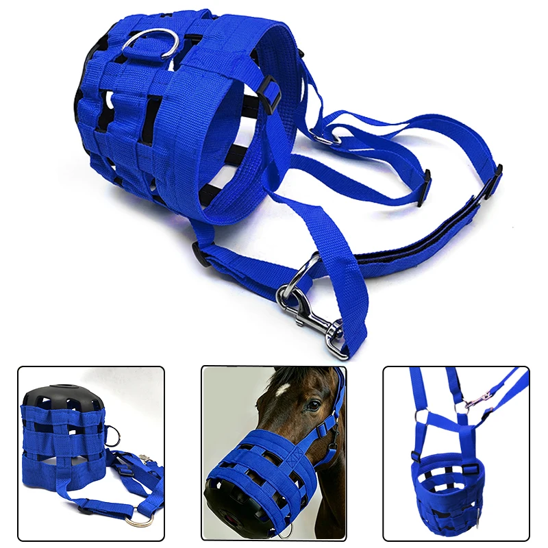 Adjustable Grazing Muzzle, Breathable Anti-Chew Horse Halter for Training & Pasture 1005012444604470