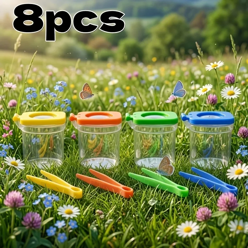 Kids 8-In-1 Insect Collecting Kit, Comes with Tools & Observation Box for Outdoor Nature Exploration 1005012444886067