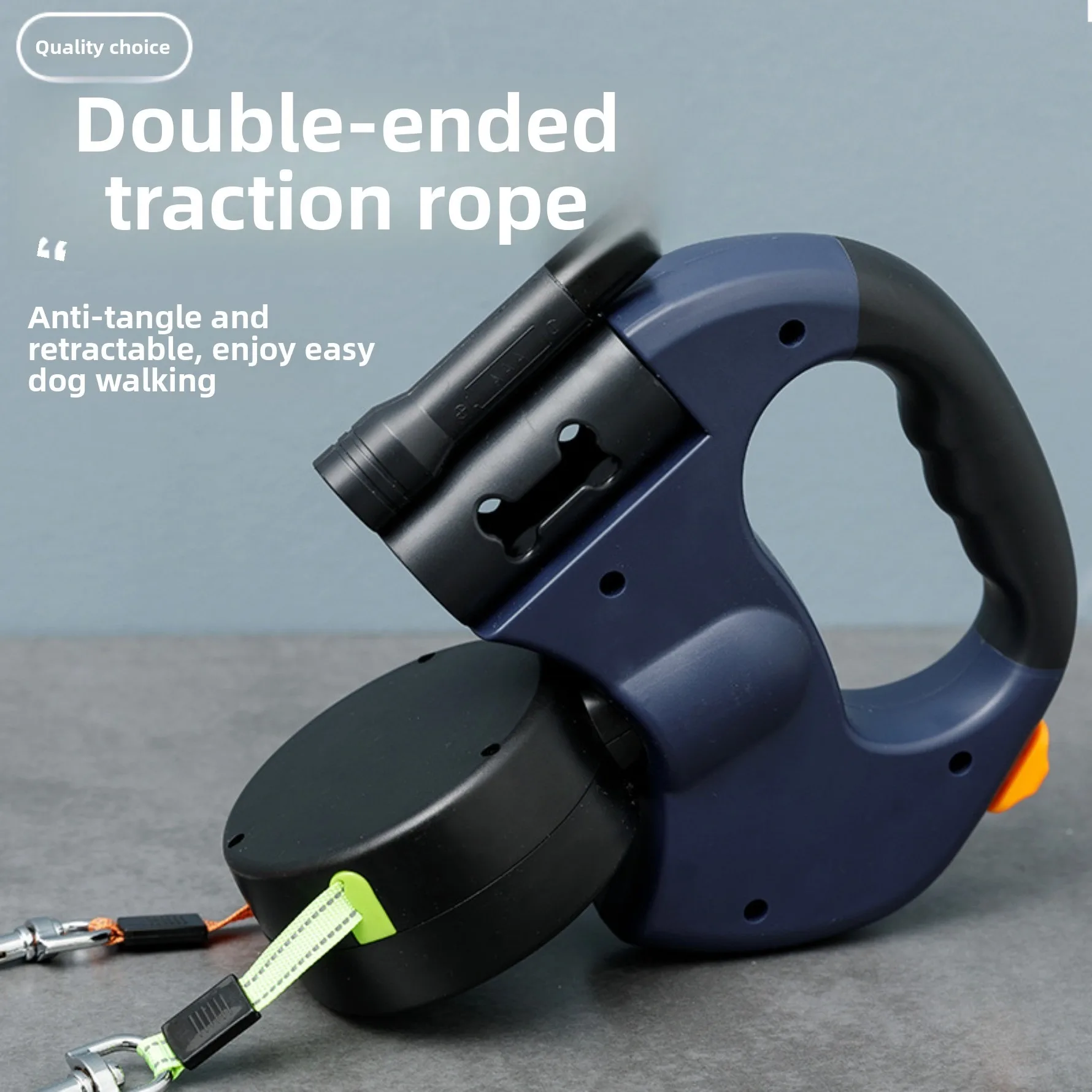 Retractable Dog Leash for Two Dogs Medium Small Dogs Teddy Bichon Double Head Splitter (2 In-1) 1005012446767241