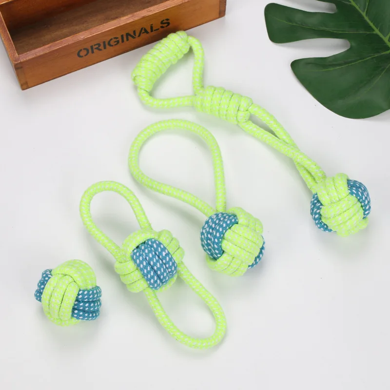 Pet Dog Toys for Large Small Dogs Toy Interactive Cotton Rope Mini Ball for Dogs 1005012446774794