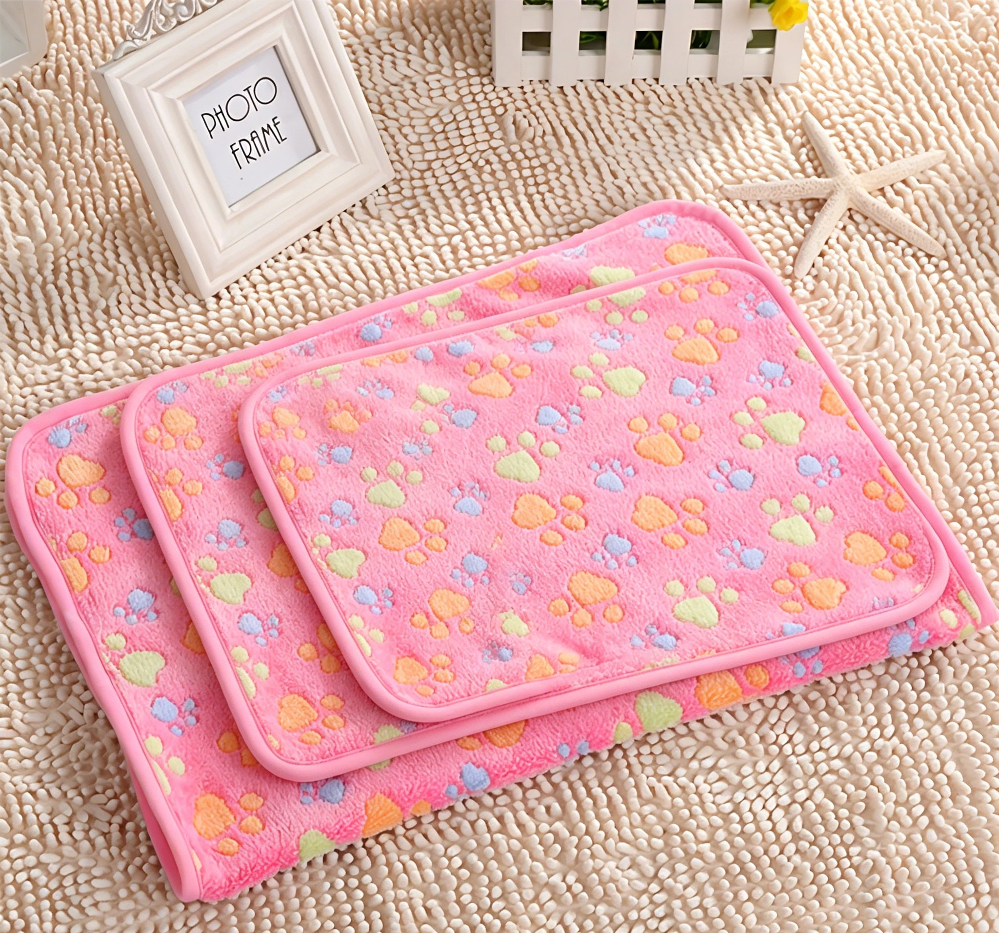 Pet Blanket Coral Fleece Cat Dog Bed Mat Warm Winter Cozy Fluffy Throw Puppy Kitten Nest Washable 1005012446794322