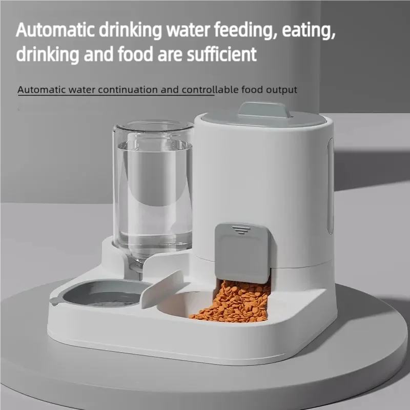 Automatic Gravity Cat Water Dispenser Feeder No Electricity Needed Spill-Proof Large Capacity Pet 1005012448429319
