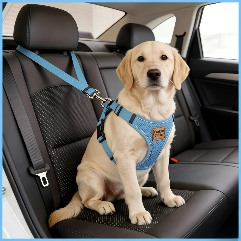 Pet Car Seat Belt Adjustable Leash, Durable Nylon Material, Suitable for Small and Medium Dogs (1pc) 1005012449207277