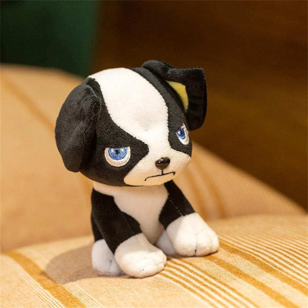 Jojo's Bizarre Adventure Iggy Plush Toy Black White Boston Terrier Dog Stuffed Animal Doll Cute 1005012449477141