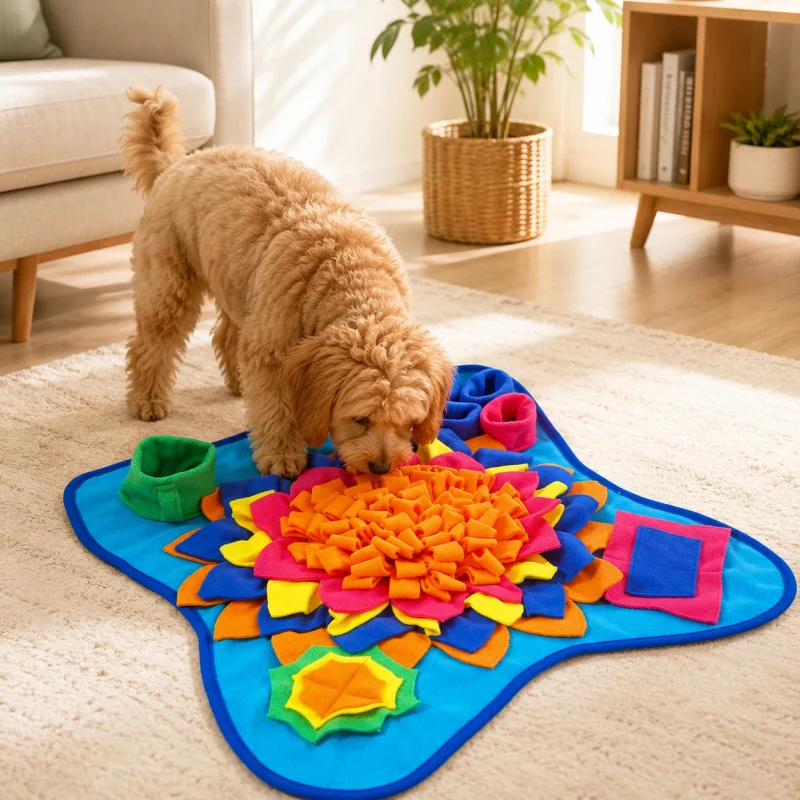 Pet Sniffing Training Mat Dogs Cats Slow Food Educational Stress Relief Bite Resistant Pets 1005012449502037
