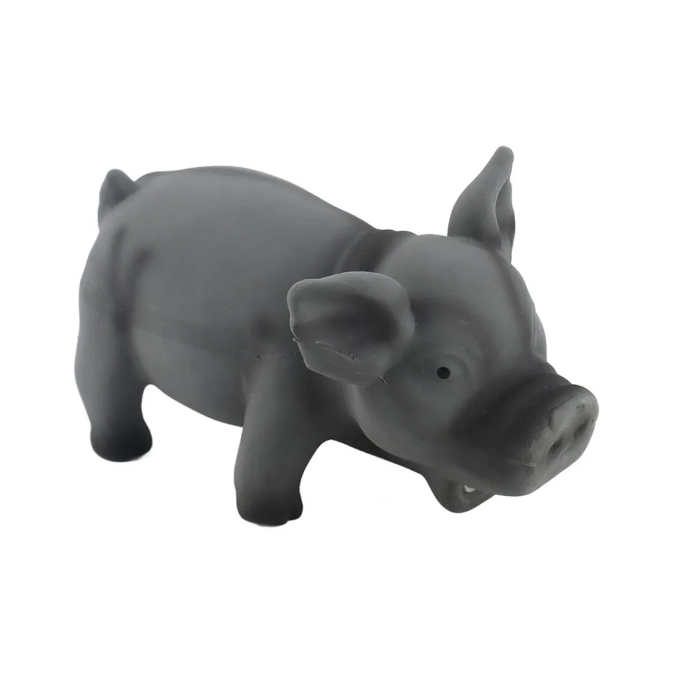 Funny Latex Dog Squeaky Rubber Soft Latex Pig Squeaky Pig Shape Teething Boredom Reduction 1005012451383170