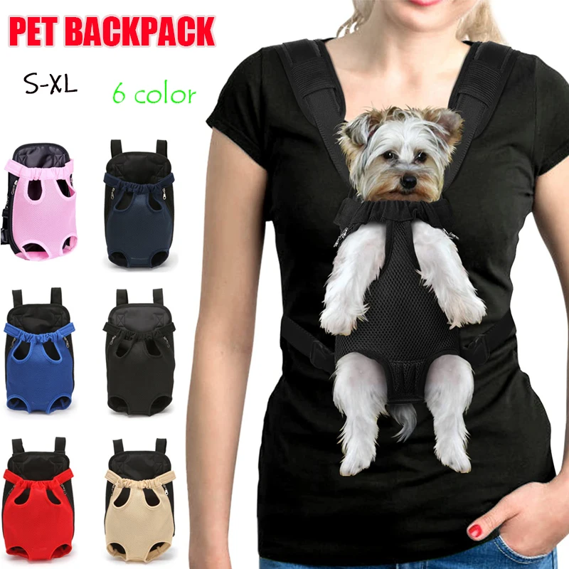 Dog Cat Carrier Front Legs Out Pouch Adjustable Mesh Backpack Puppy Pet Carry Sling Shoulder Bag 1005012452090883