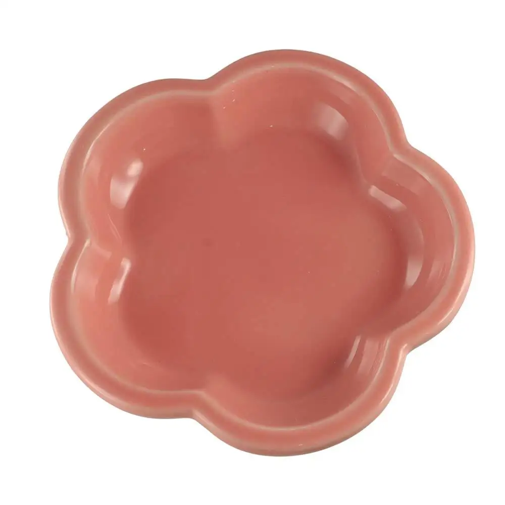 Ceramic Cat Bowl with Flower Design with Stand Dog Food Feeding Basin Cute Large Capacity Pet High 1005012453337667