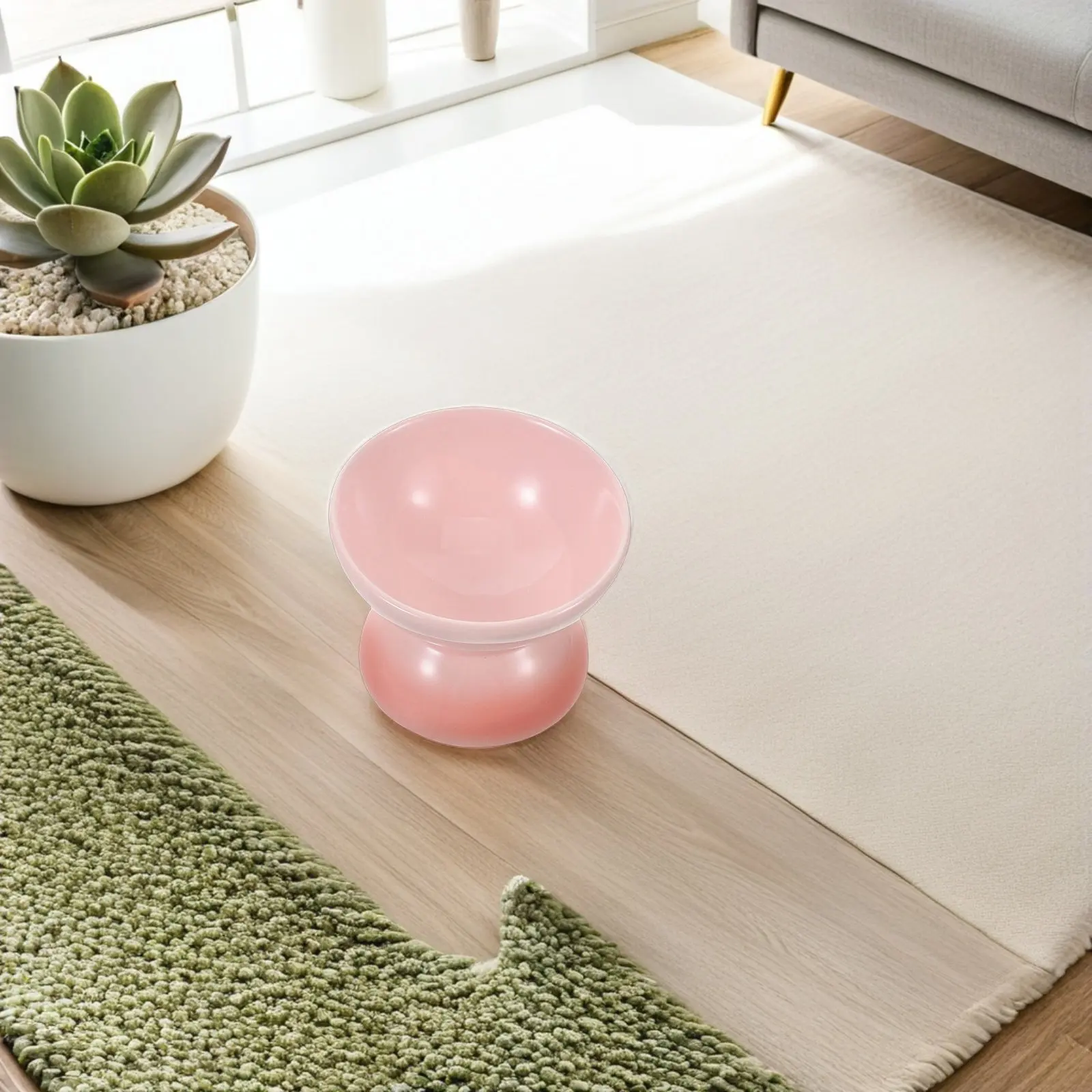 Tilted Ceramic Cat Bowl Elevated Ergonomic Feeding Dish Non Tip Stable Base Suitable for Wet Dry 1005012453726670