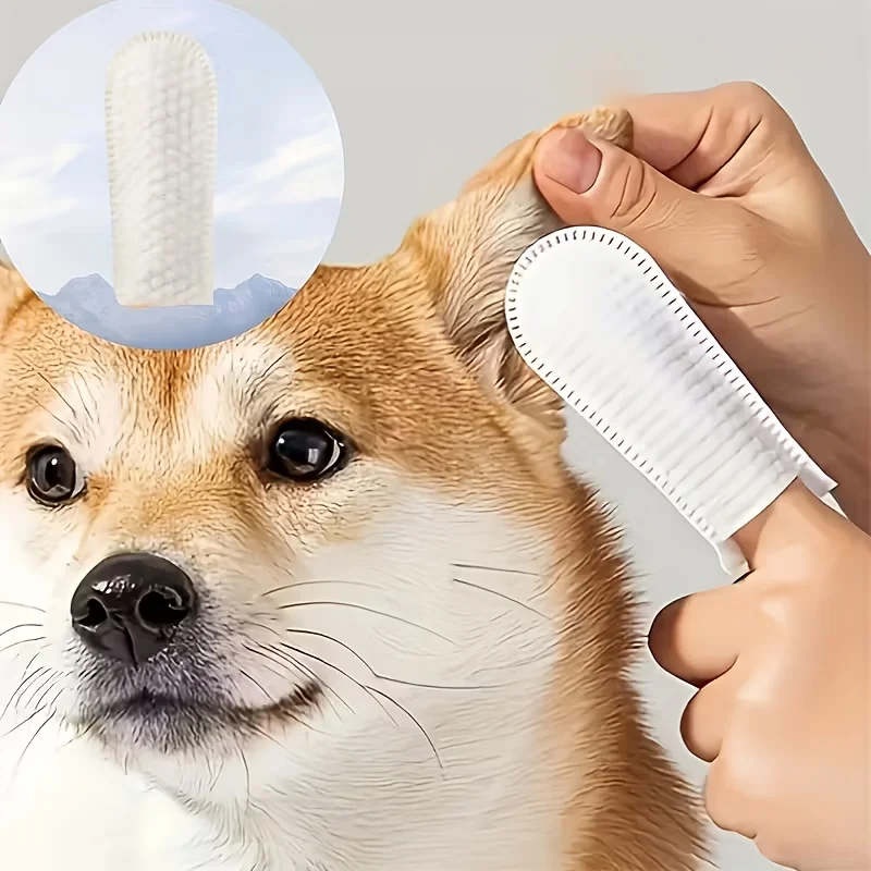 Pet Cleaning Products Ear Teeth Cleaning Wipes Ear Care Fingertips Ear Mite Removal Cat and Dog Ear 1005012454759997
