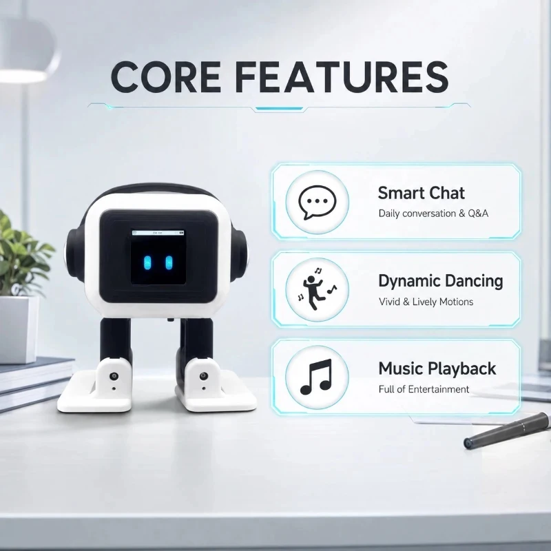 New AI EMO Desktop Robot Smart Interactive Chat Voice Control Dancing Music Player Electronic Pet 1005012454881357