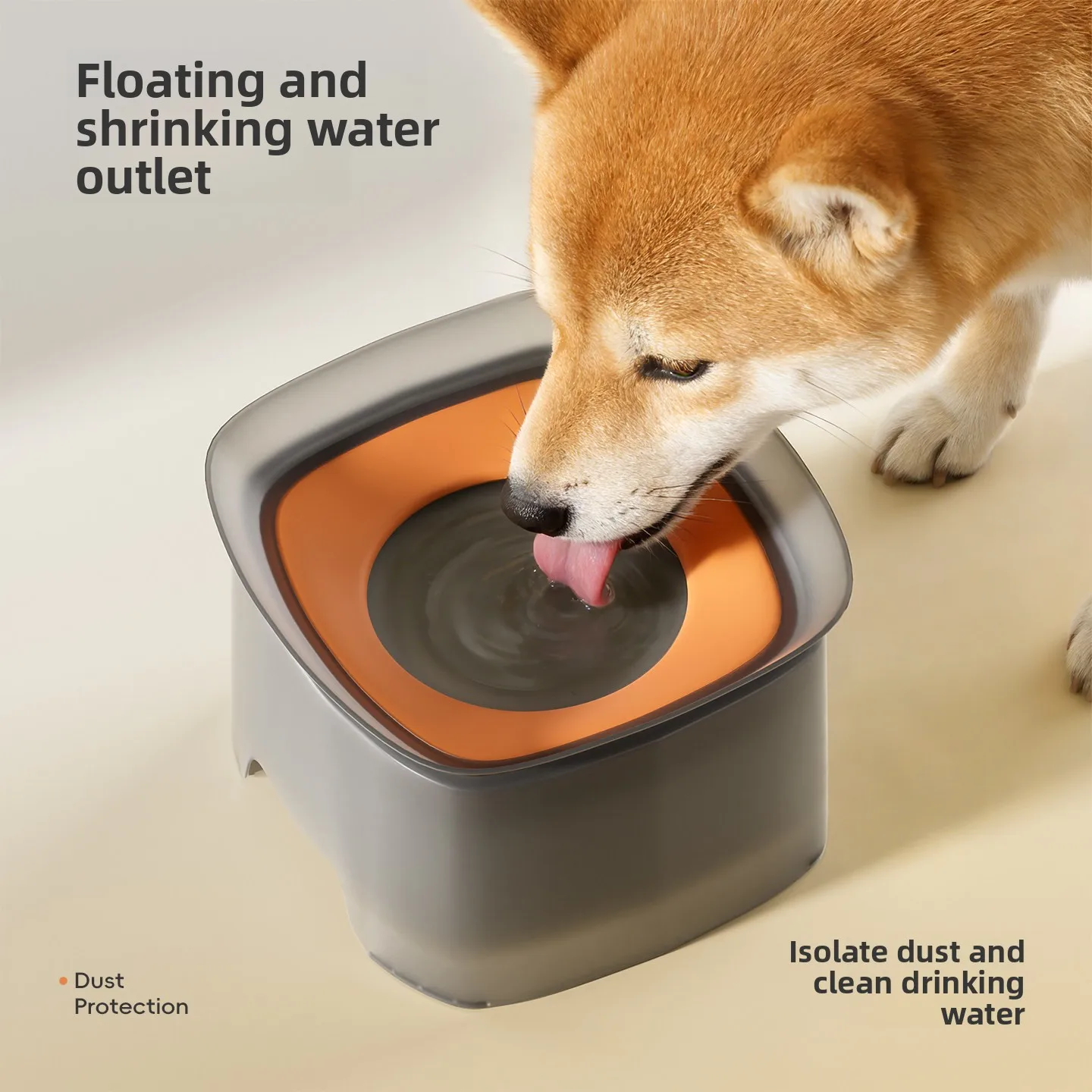 Pet Floating Water Bowl Anti-Splash No Wet Mouth Cat Dog Water Dispenser Adjustable Water Volume 1005012454941947