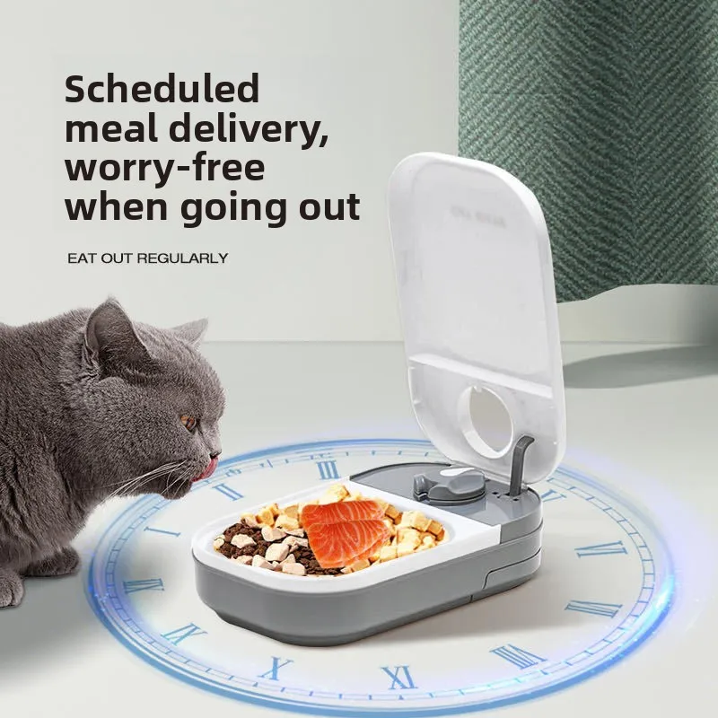 Smart Pet Feeder with Timed and Quantitative Feeding for Cats, Dog Food Dispenser 1005012455392867
