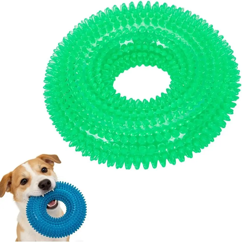 Multifunctional Dog Spiky Durable Interactive Squeaky Dog Teething Teeth Cleaning Pool 1005012455688376