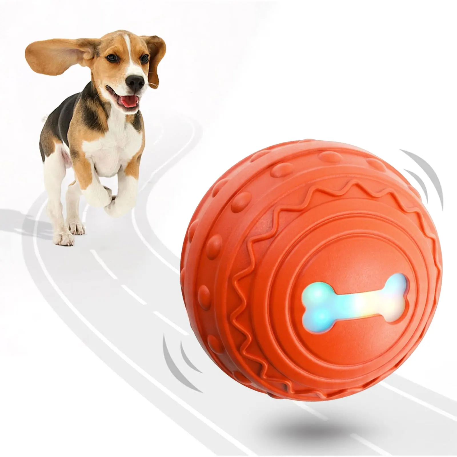 Smart Dog Toy Ball Electronic Interactive Pet with Usb-Powered Automatic Bouncing 1005012455935482