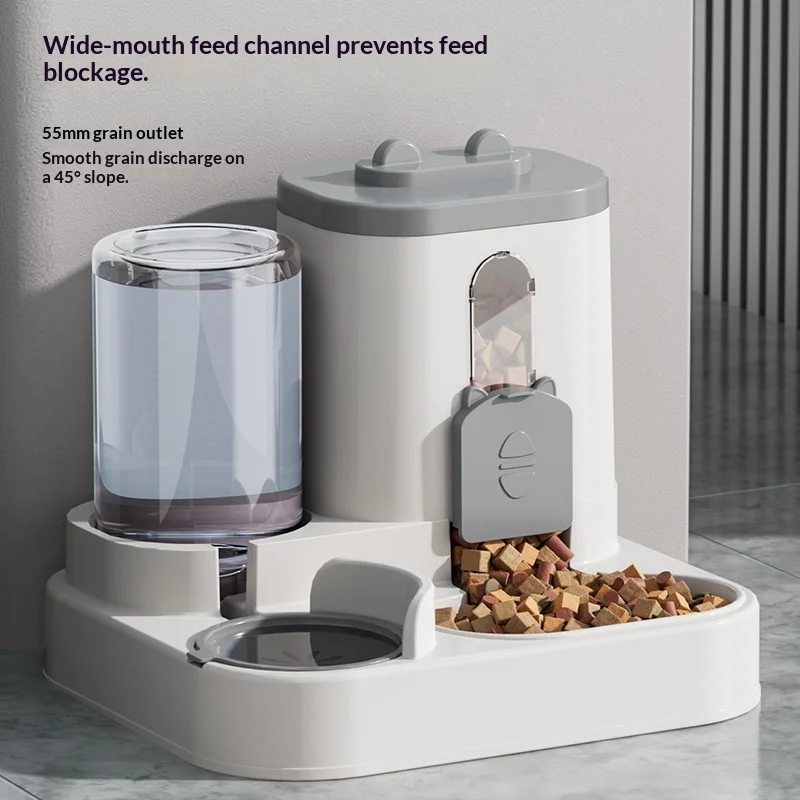 Automatic Pet Feeder and Water Dispenser All in One Large Capacity Gravity Dog Cat Bowl Smart Food 1005012455939101