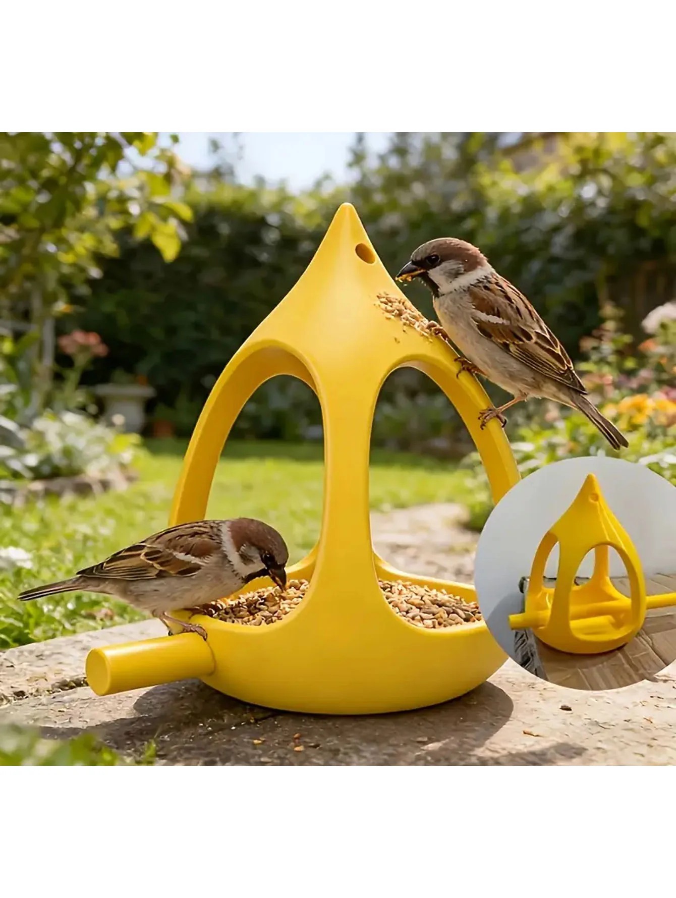 Bird Feeder, Spherical Shape, Suspended Drainage Design, Suitable for Small Birds 1005012459004631
