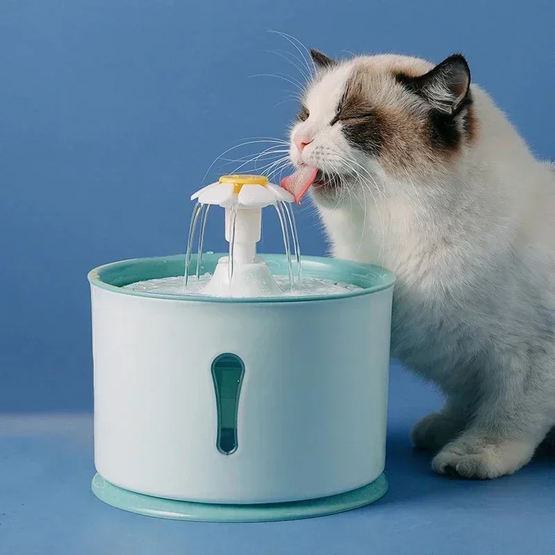 Cat Automatic Water Fountain Built-In Activated Carbon 2.4L Dispenser Silent Drinking USB Charge 1005012460737757