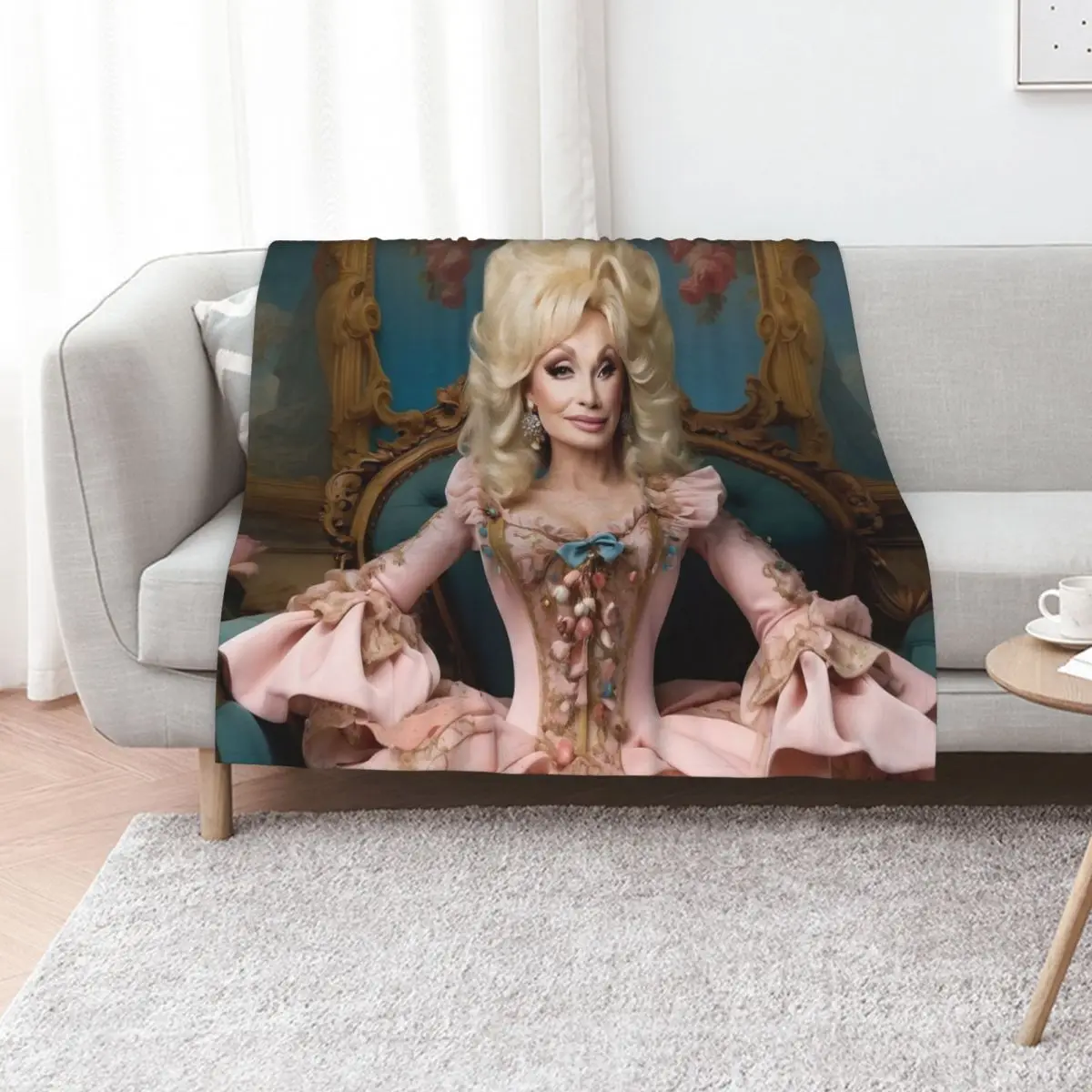Digital Design of Dolly Parton 3 Throw Blanket Soft Cozy Blanket for Pet Kids Adults 1005012462721467