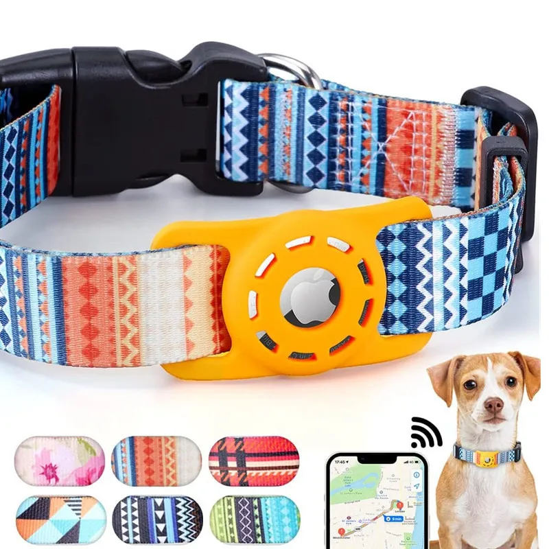 Digital Print Pet Collar with Airtag Holder, Compatible with Apple Airtag 1005012462870260