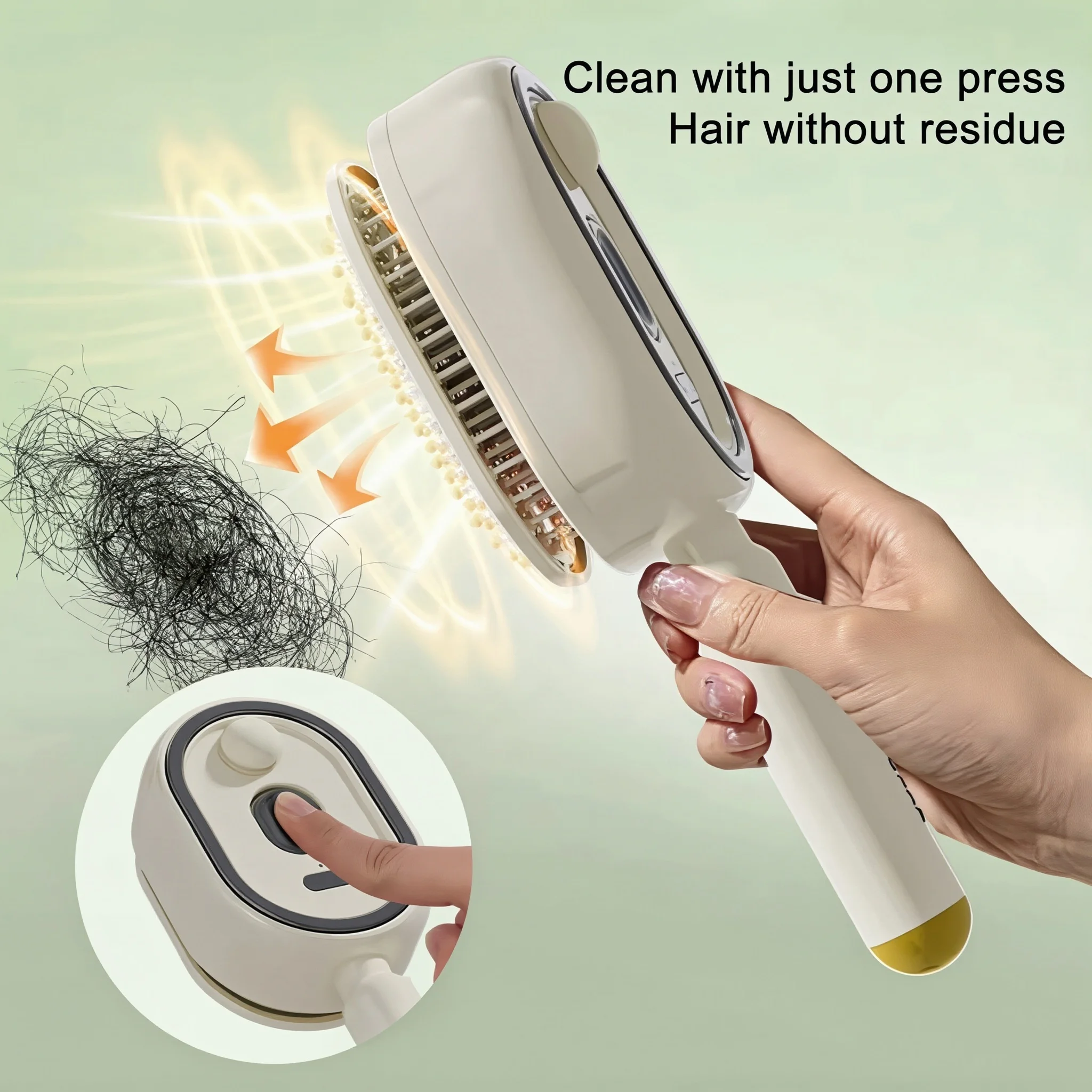 Electric Spray Hair Brush 2-In-1 Misting with Water Spray Reduce Frizz Anti-Static 1005012464993543
