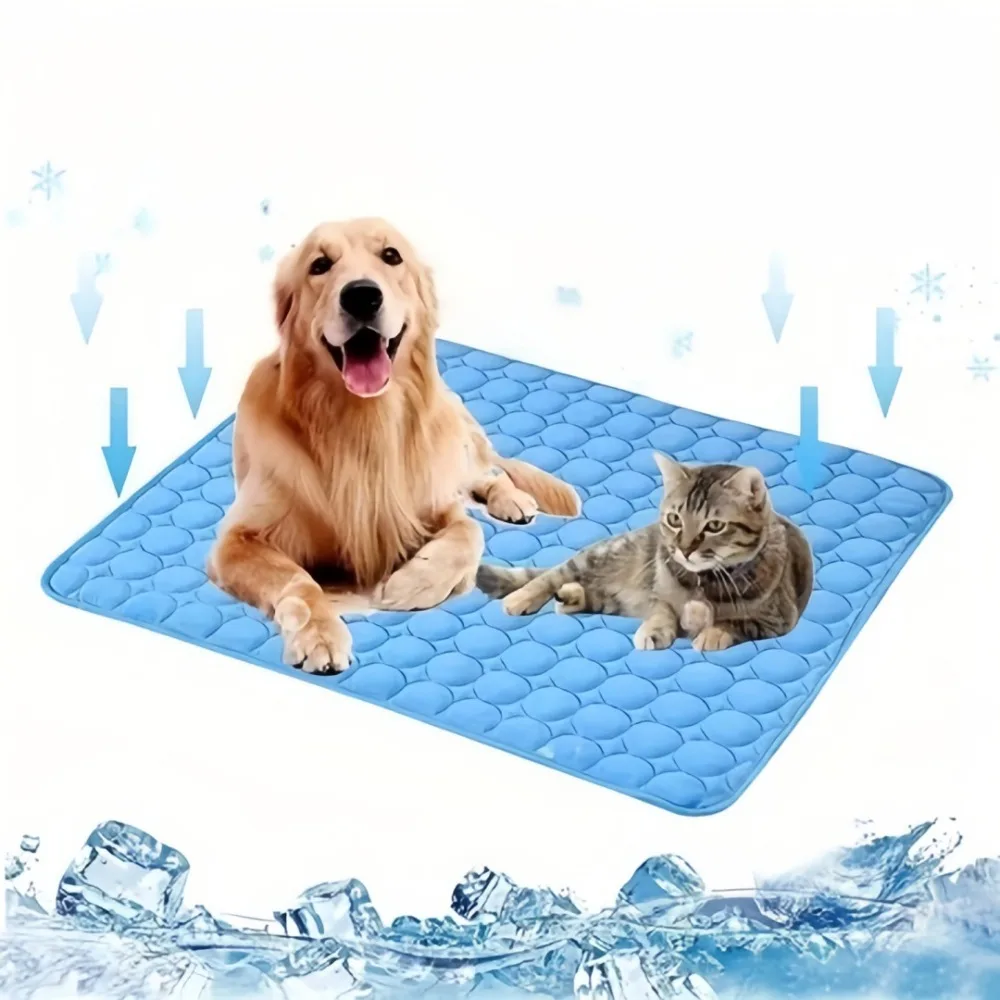 Pet Polyester Cooling Mats Summer Cat Dog Sofa Nest Bed Cooling Sleeping Pad Breathable Washable 1005012466448379