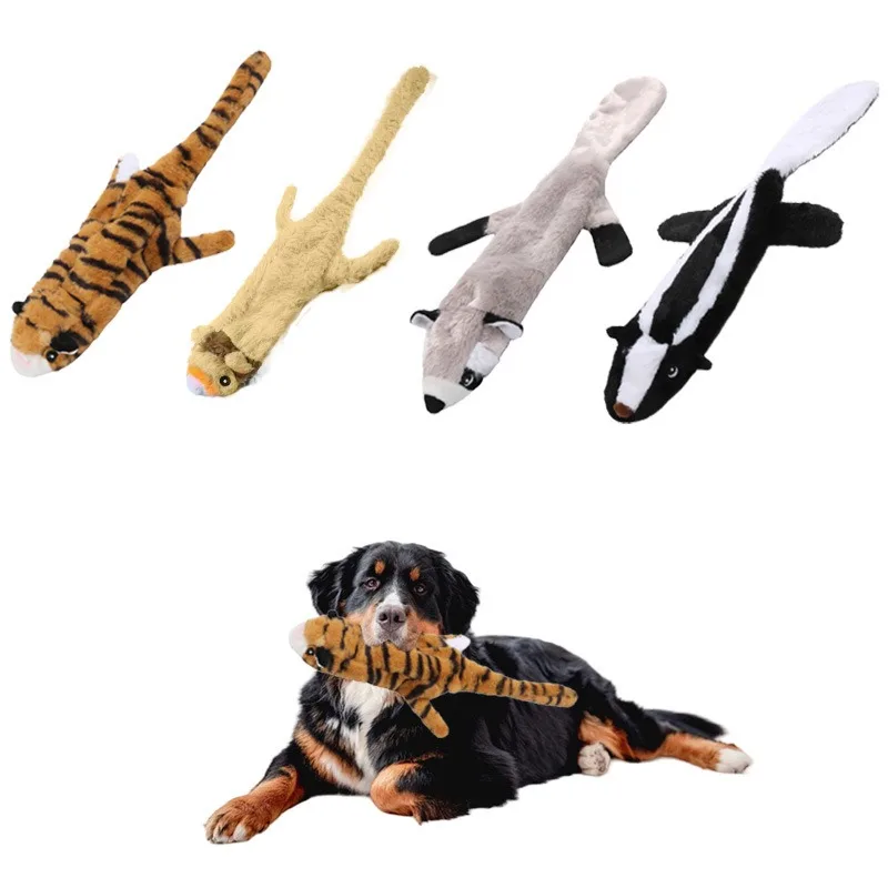 Stuffing Free Plush Dog Toy Realistic Design with Squeaker Durable Soft for Medium Large Dogs Tug 1005012467094949